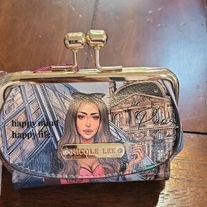 Nicole Lee Artistic Multicolor Clutch